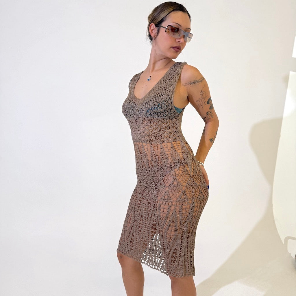 Ibiza Crochet Midi Dress