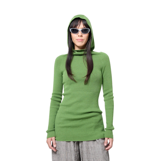 Hooded Skivvy - Pigment Green