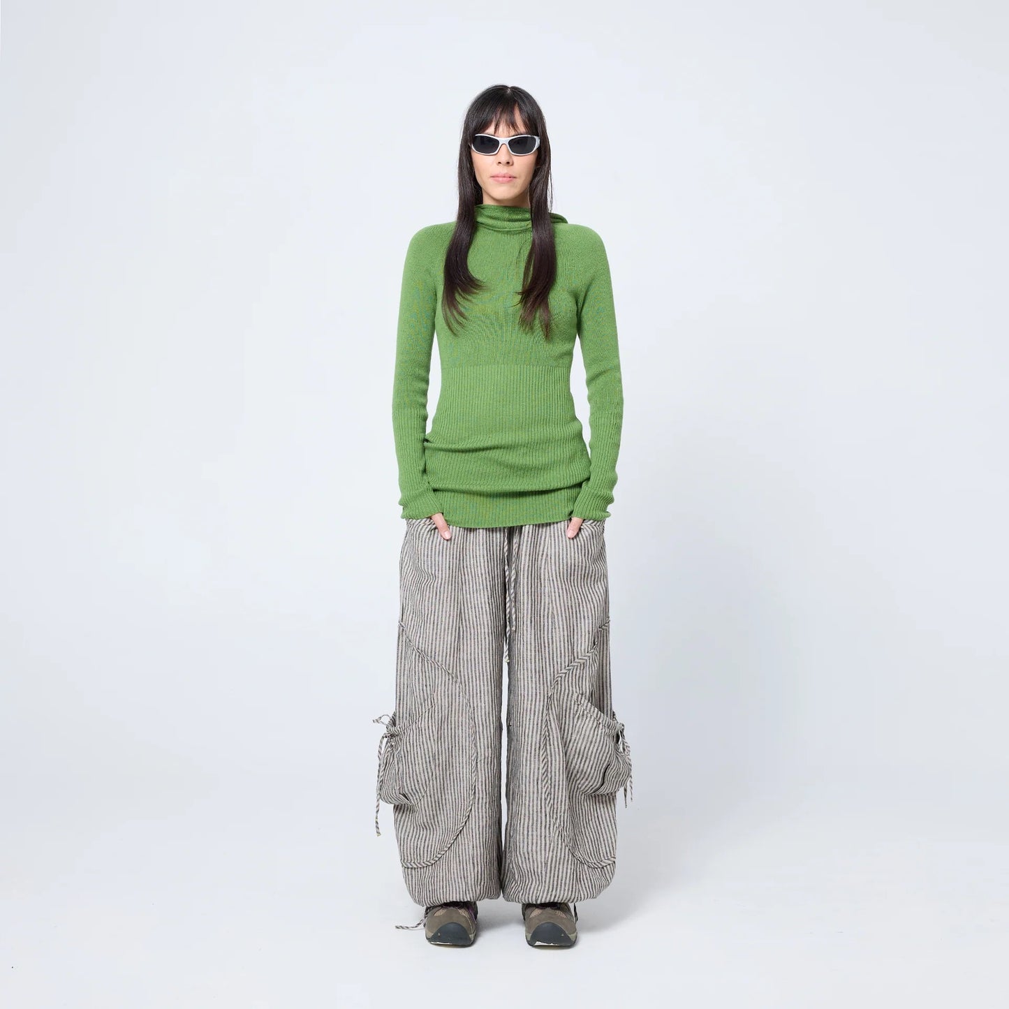 Hooded Skivvy - Pigment Green