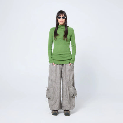 Hooded Skivvy - Pigment Green