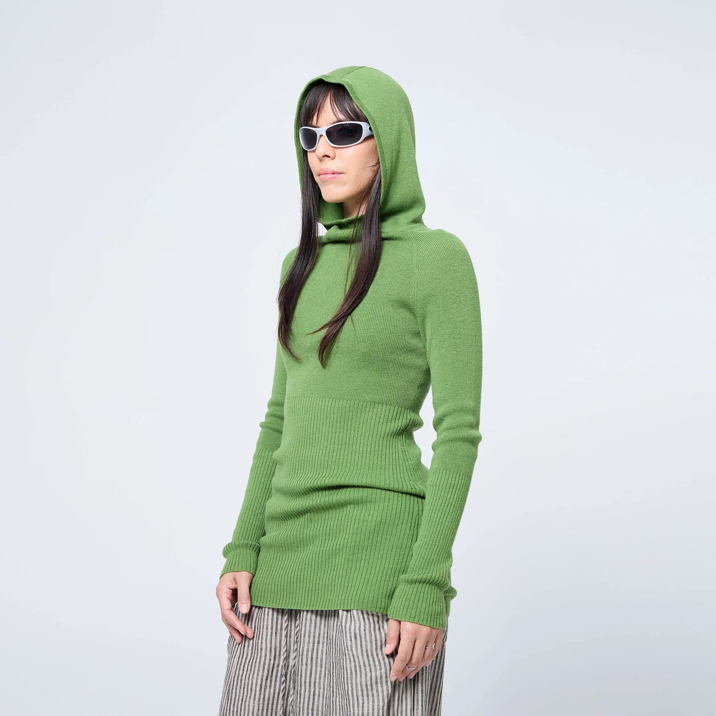 Hooded Skivvy - Pigment Green