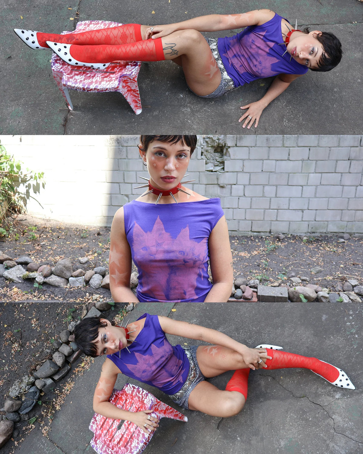 Kitty Top - Purple