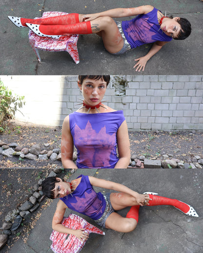 Kitty Top - Purple