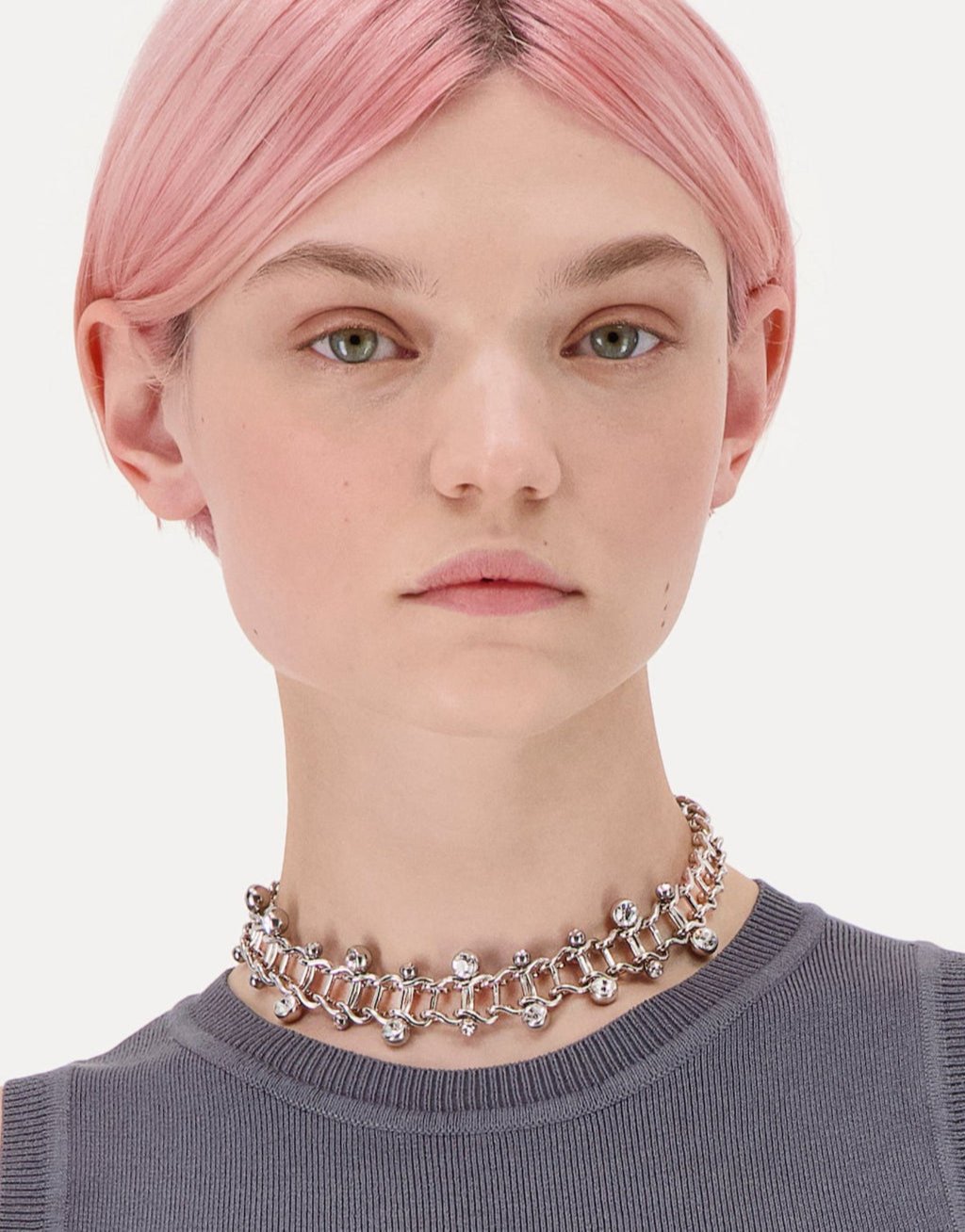 Mindy Clear Crystal Choker