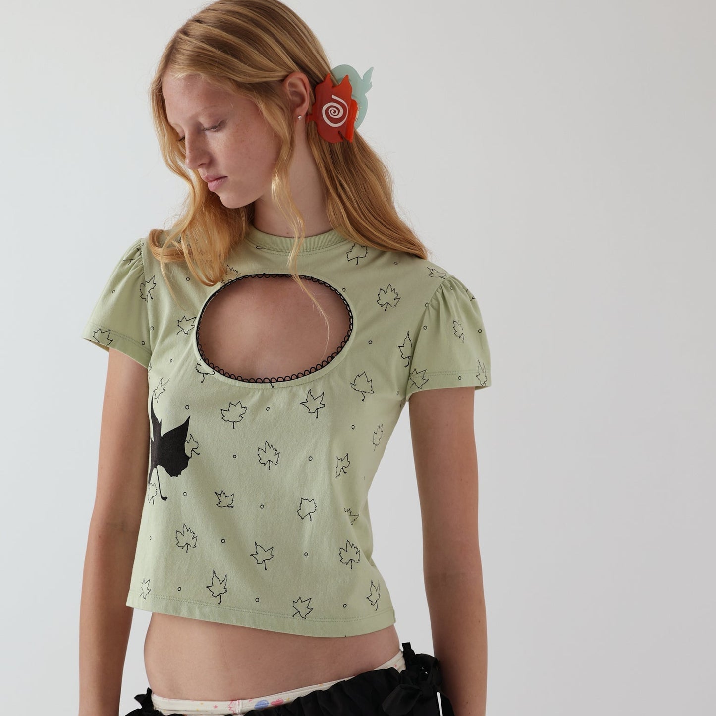 Logo Removal Baby Tee - Misty Jade