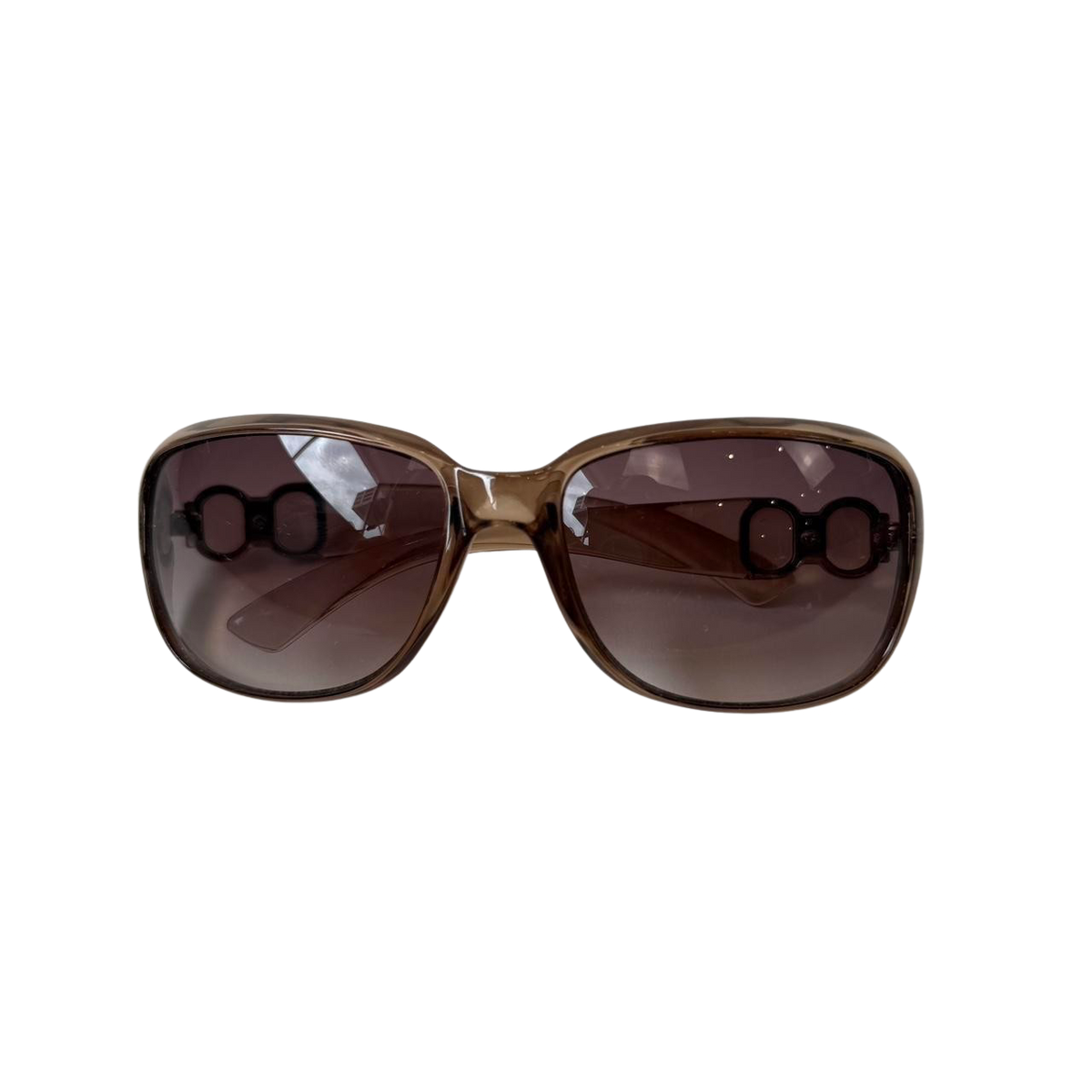 Y2K Brown Round Deadstock Sunglasses