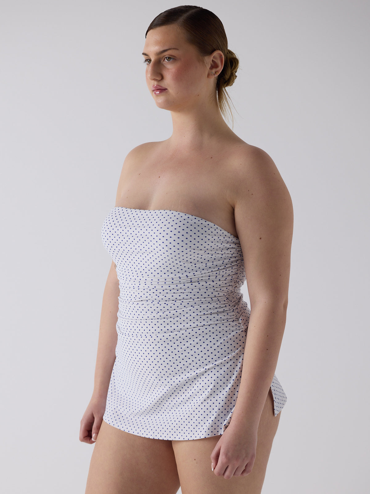 Twist One Piece - Blue Micro Dot
