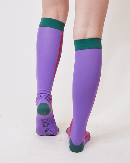 Red Stripe Knee High Socks