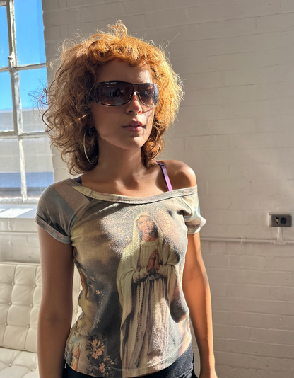 Graphic Virgin Mary 2000s Realistic Tee