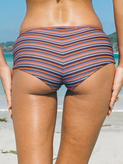Paris Hot Pant - Y2K Stripe Purple