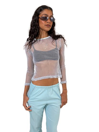 Raver Mesh Long Sleeve Top