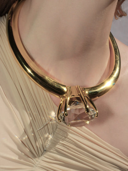 The Big Ring Gold Necklace
