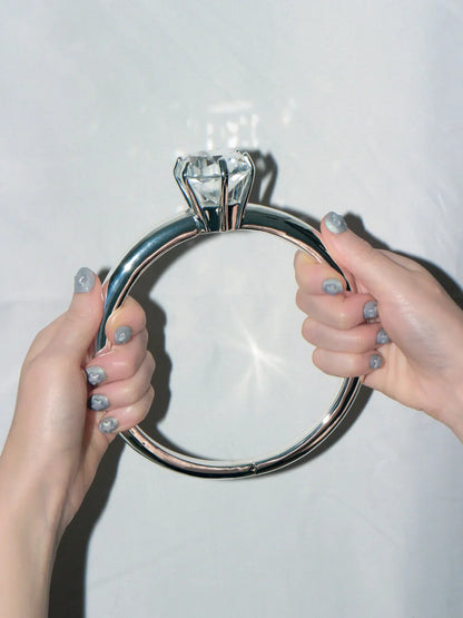 The Big Ring Silver Necklace