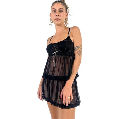 Teared Combo Dress
