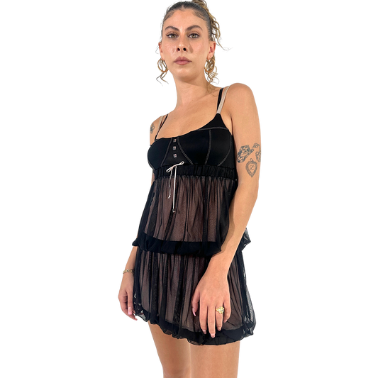 Teared Combo Dress