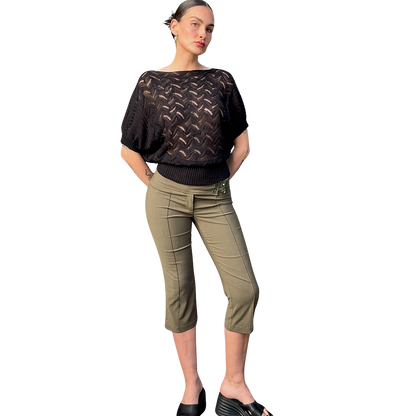 Black Bat Wing Knit Top 2.0