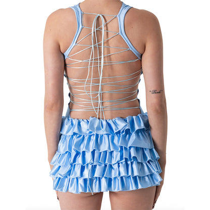 Madison Mini Dress - Baby Blue
