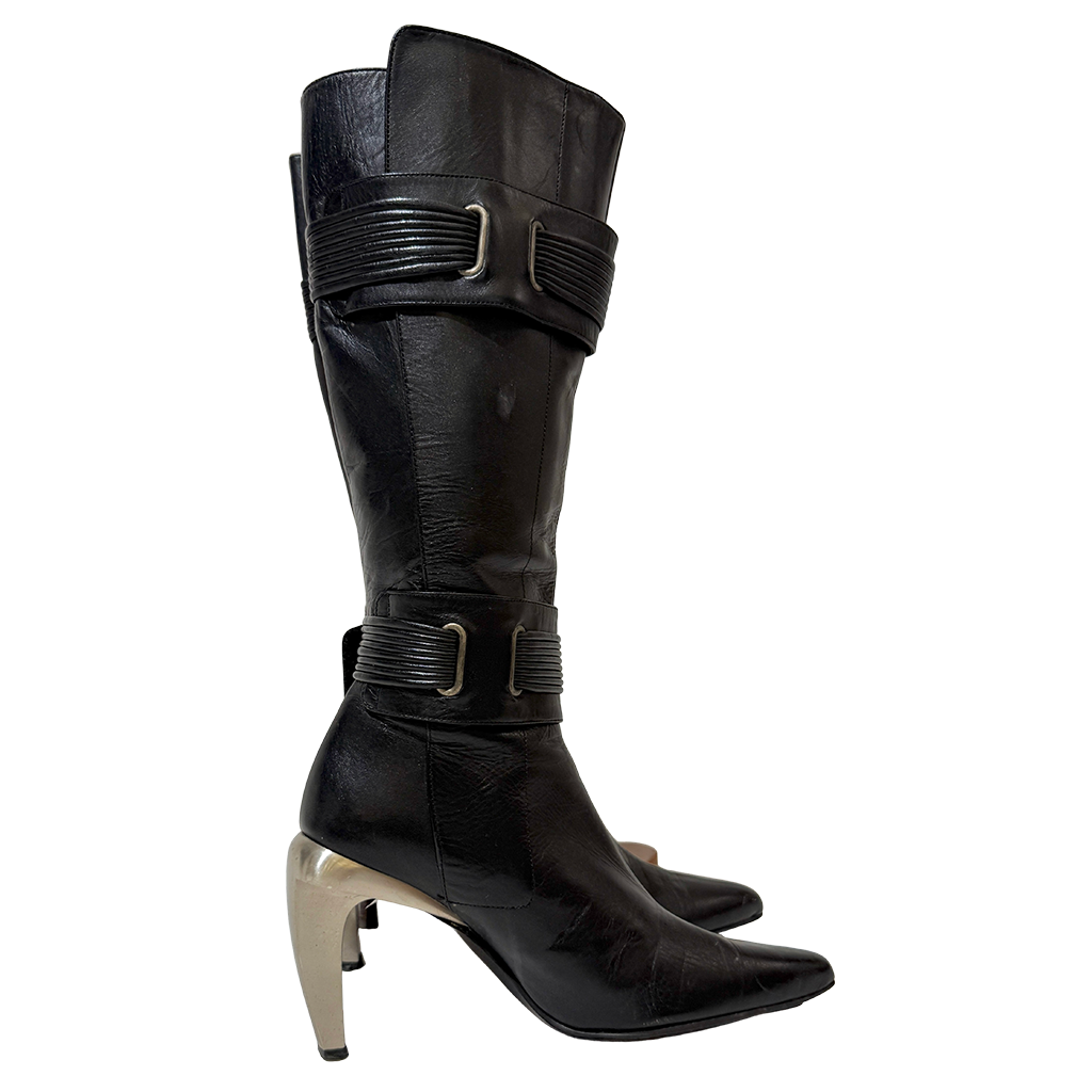 Diesel Black Moto Y2K Boots