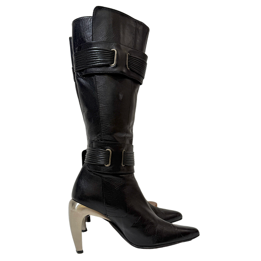 Diesel Black Moto Y2K Boots