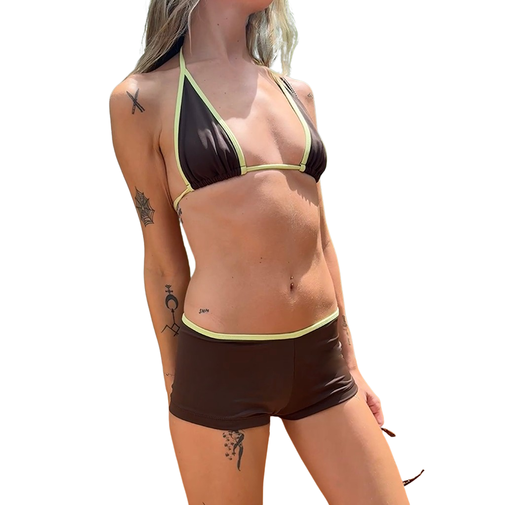 Sporty Choc Booty Sport Bikini
