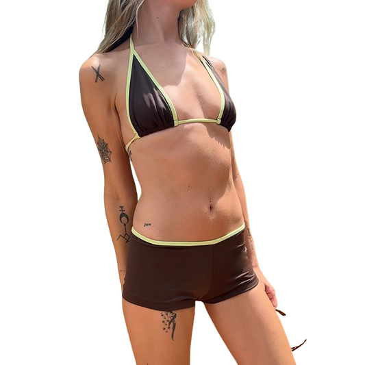 Sporty Choc Booty Sport Bikini