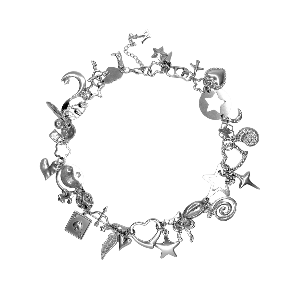 Chrome Charm Necklace