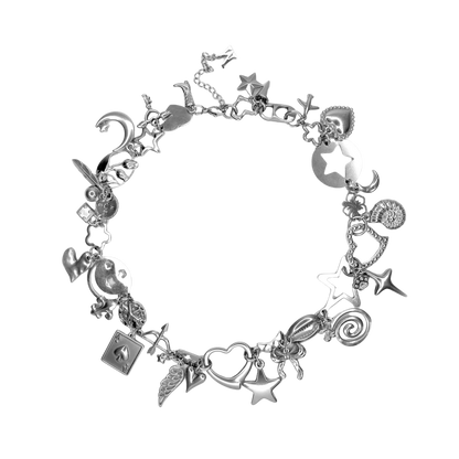 Chrome Charm Necklace