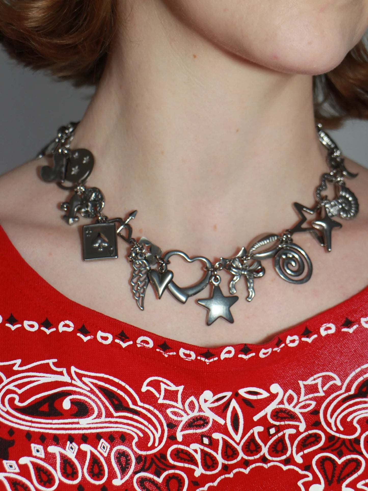 Chrome Charm Necklace