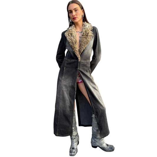 Full Length Denim Coat