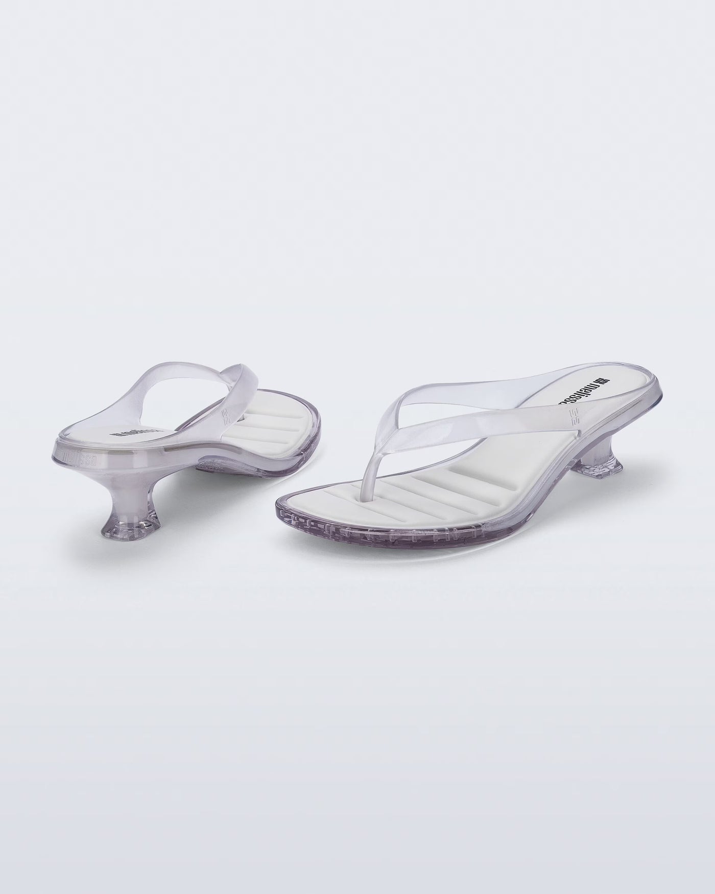 Thong Kitten Heel - Clear