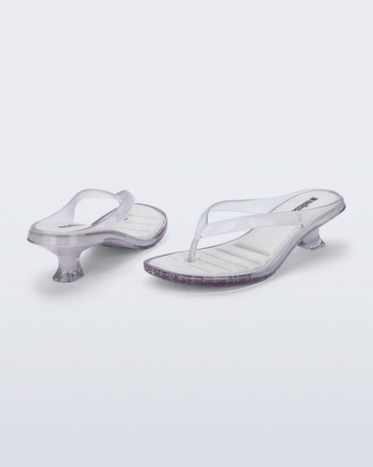 Thong Kitten Heel - Clear