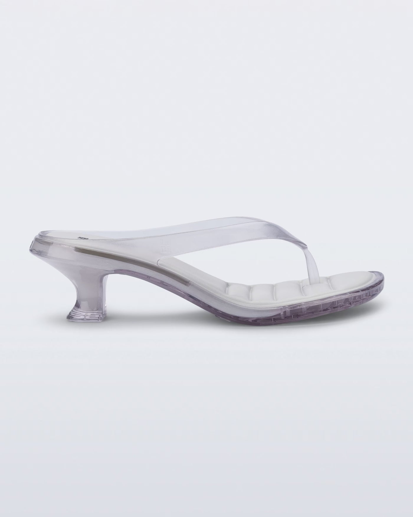 Thong Kitten Heel - Clear