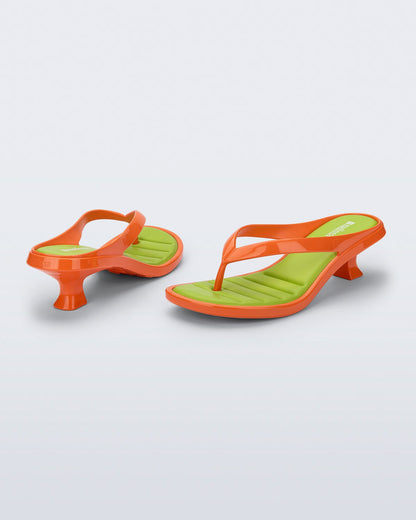 Thong Kitten Heel - Orange