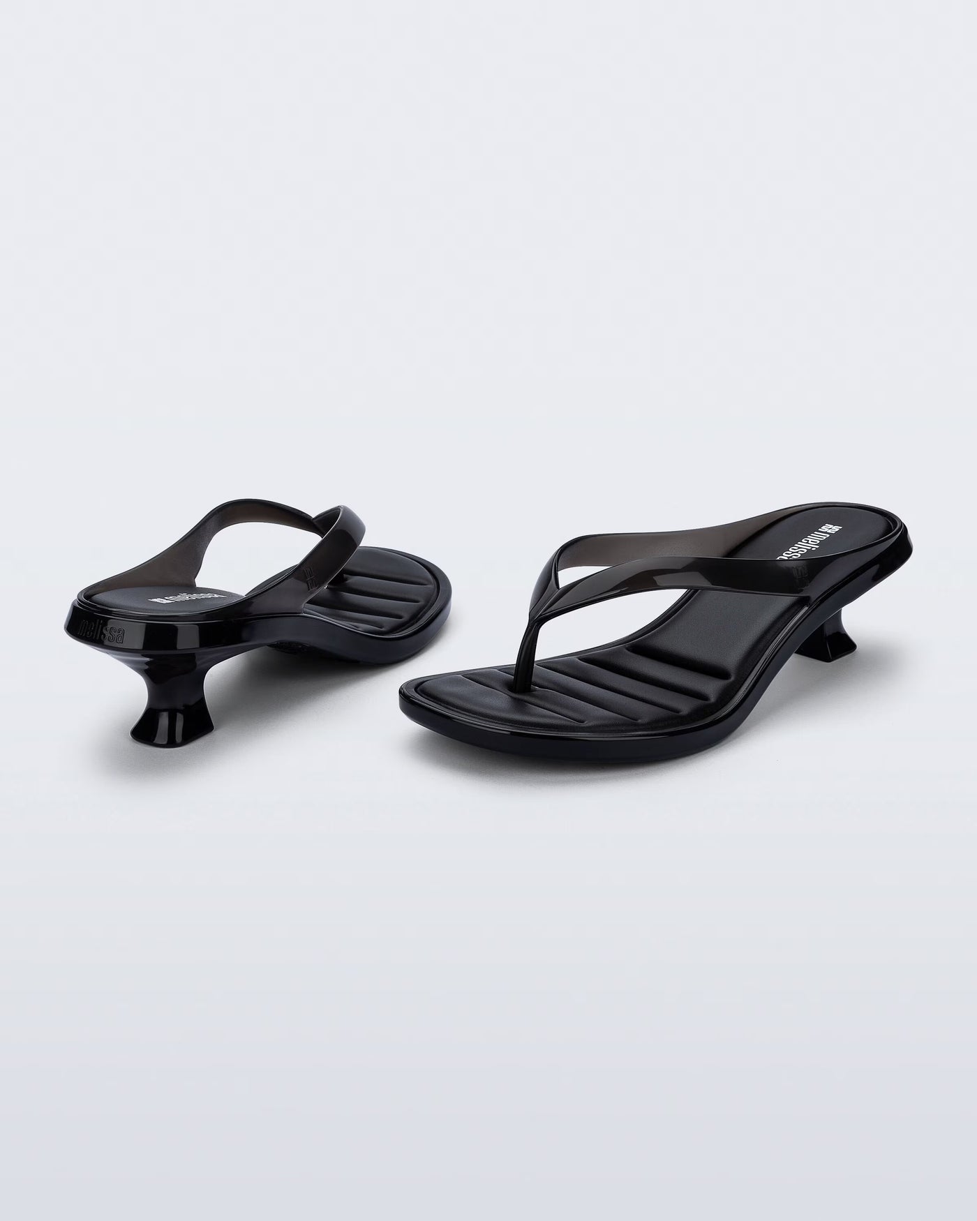 Thong Kitten Heel - Black