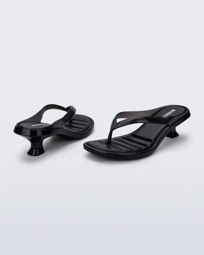 Thong Kitten Heel - Black