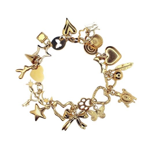 Gold Charm Bracelet
