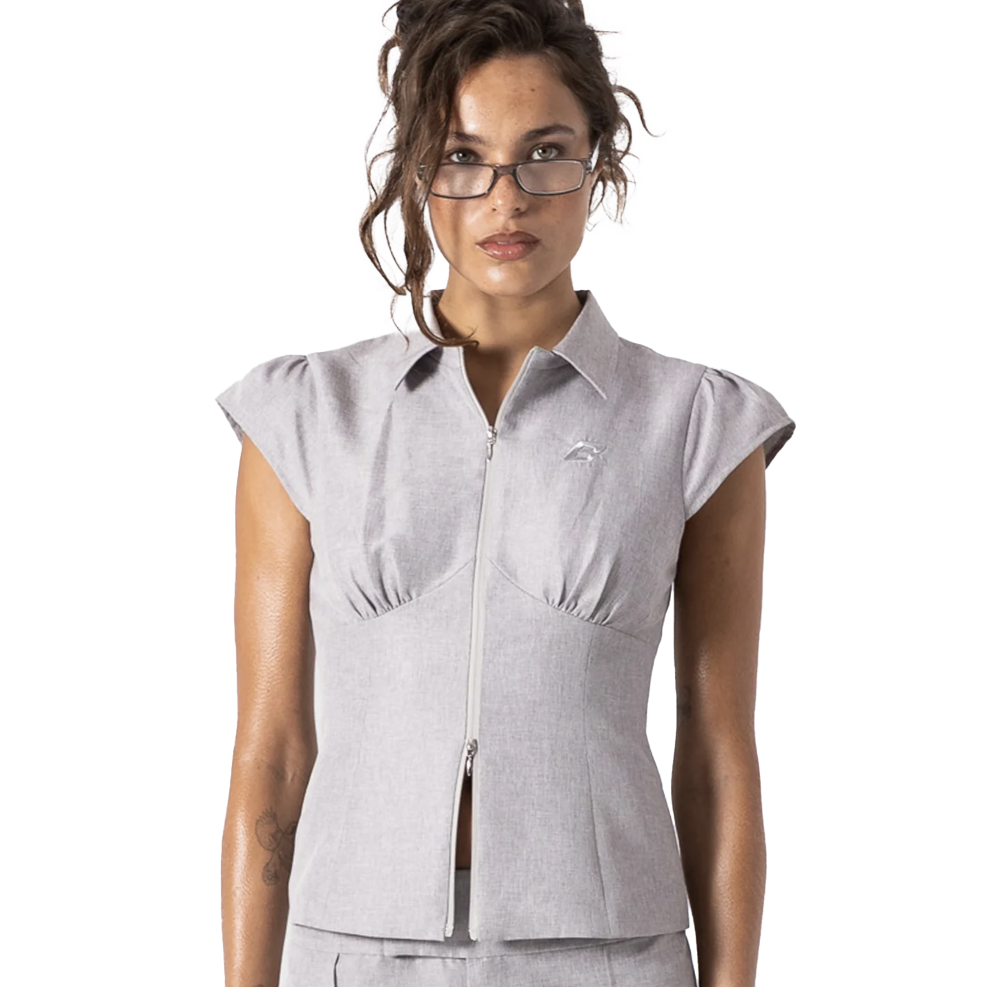 Blair Suit Shirt - Grey