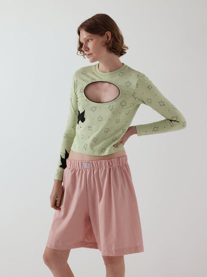 Logo Removal Long Sleeve - Misty Jade