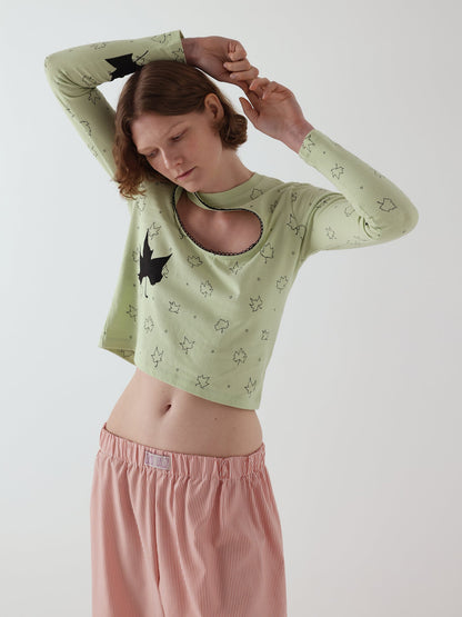 Logo Removal Long Sleeve - Misty Jade