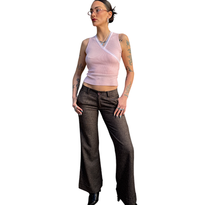 Femme Knit Cross over Top