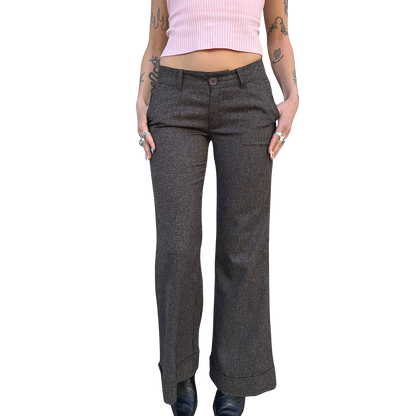 Brown Corporate Trousers Pants