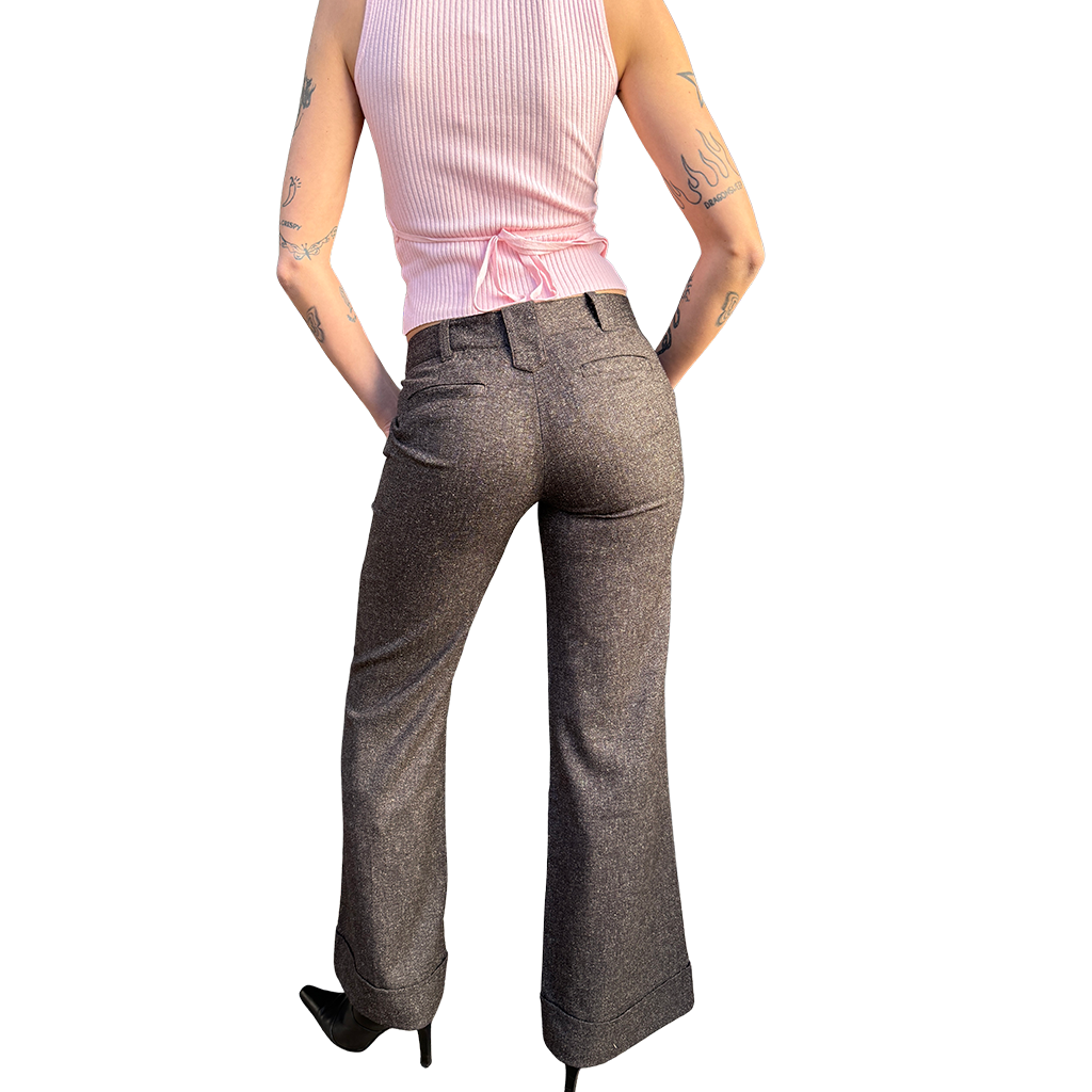 Brown Corporate Trousers Pants