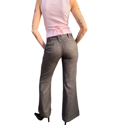 Brown Corporate Trousers Pants