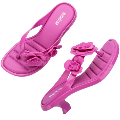Petal Thong Kitten Heel