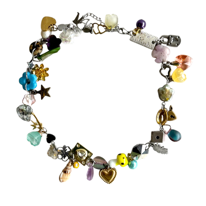 Ruler Crystal Charm Necklace
