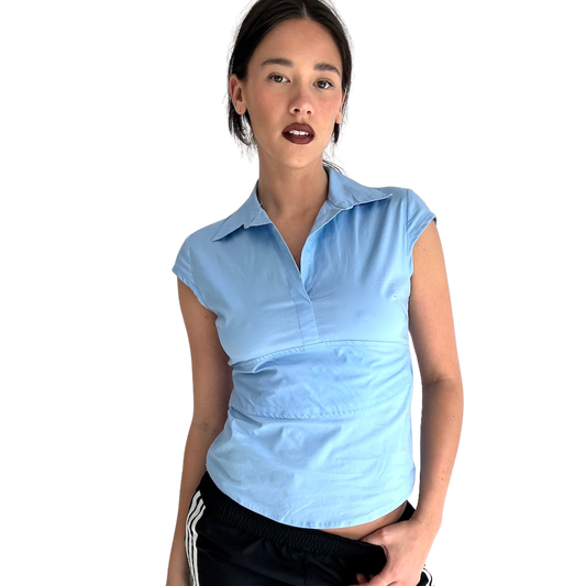 Sexy Corp Tie Back Shirt