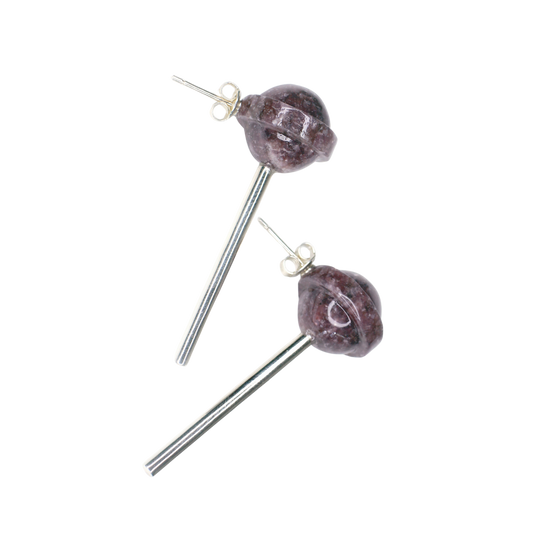 Sucker Earrings - Purple