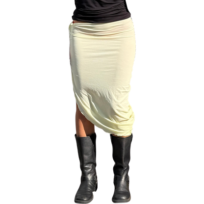 Bubble Drape Skirt - Butter